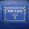 Prada handbag in blue leather - Detail D4 thumbnail