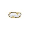 Dome-shaped Alexandre Reza ring in yellow gold and white gold - 00pp thumbnail