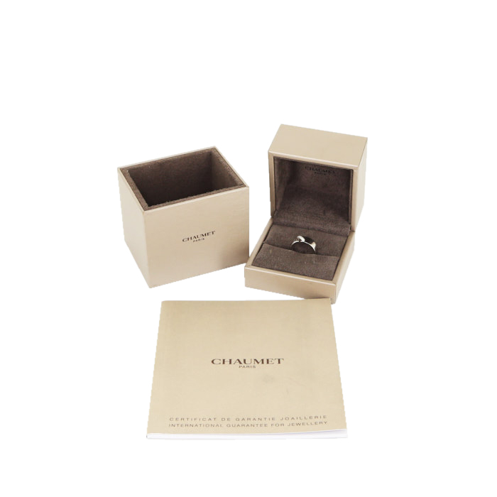 Chaumet Lien medium model ring in white gold and diamonds - Detail D2