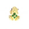Cartier 1990's brooch-pins in yellow gold,  ruby and enamel - 360 thumbnail