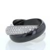 Cartier Trinity large model ring in white gold,  ceramic and diamonds, size 53 - 360 thumbnail