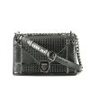 Dior Diorama shoulder bag in anthracite grey leather - 360 thumbnail