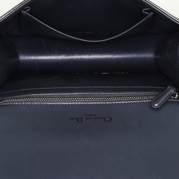 Dior Diorama shoulder bag in anthracite grey leather - Detail D3