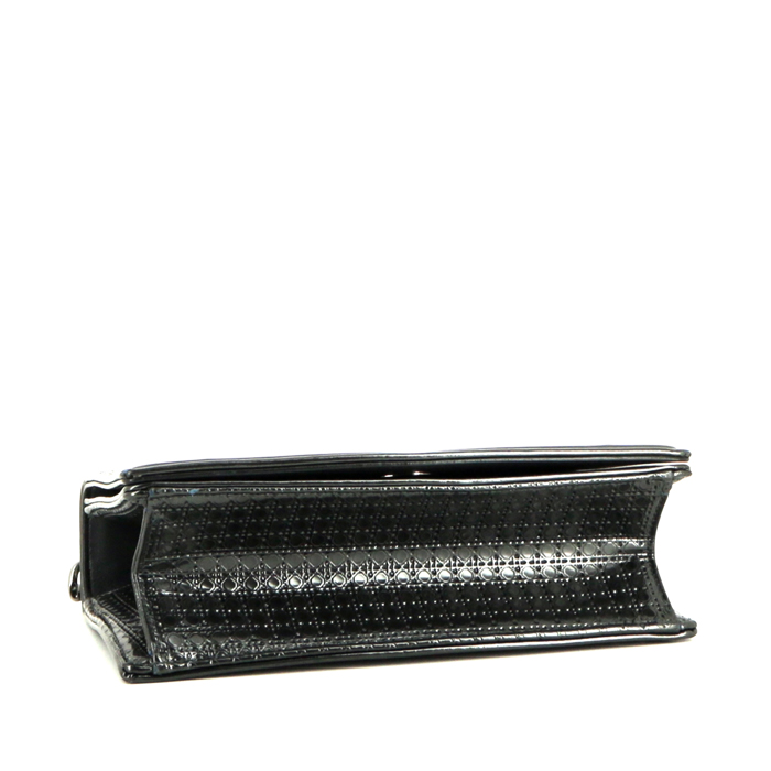 Dior Diorama shoulder bag in anthracite grey leather - Detail D5