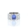 Chanel Jacquard ring in white gold,  diamonds and no heat Ceylan sapphire (5,40 carats) - 360 thumbnail