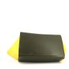 Bolso de mano Celine  Trapeze modelo mediano  en cuero bicolor amarillo y caqui - Detail D5 thumbnail