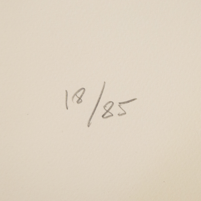 Pierre Soulages, "Lithographie n°37", lithographie en couleurs sur papier, signée, numérotée et encadrée, de 1974