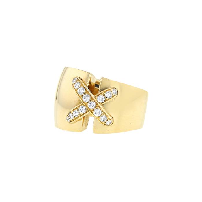 Chaumet Lien size XL ring in yellow gold and diamonds - 00pp