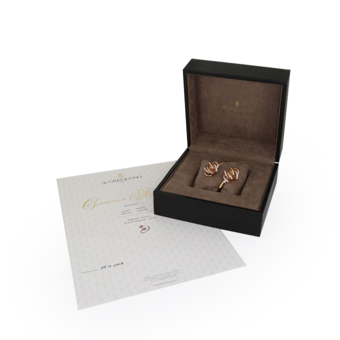 Brazalete De Grisogono Vortice en oro rosa y diamantes