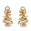 De Grisogono Vortice pendants earrings in pink gold and diamonds - 00pp thumbnail