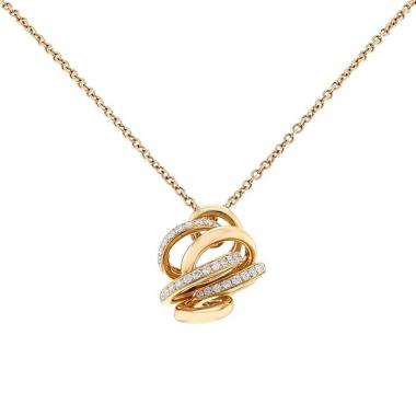 De Grisogono Vortice necklace in pink gold and diamonds