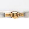 Hermès, rare cadre photo "Boucle", en métal argenté, laiton doré et cuir scuro, des années 1980 - Detail D1 thumbnail