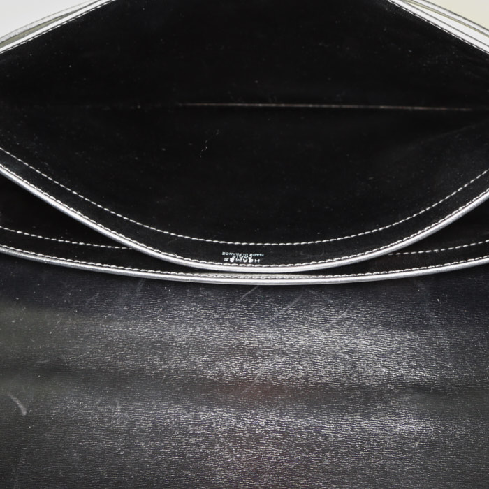 Hermès Kelly Dépêches briefcase in black box leather - Detail D2