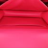 Hermes Constance mini shoulder bag in twill silk and raspberry pink Swift leather - Detail D3 thumbnail