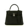 Hermes Kelly 25 cm handbag in black togo leather - 360 thumbnail