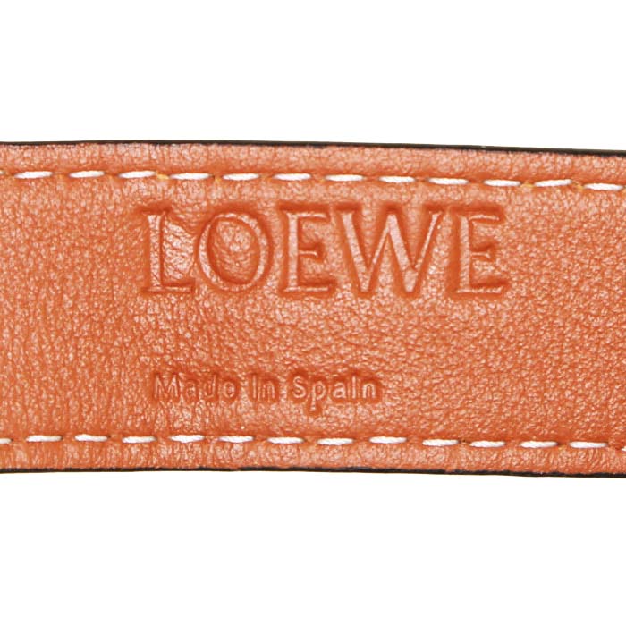 Bolso Cabás Loewe Basket bag modelo pequeño en raffia beige y cuero color oro - Detail D3