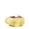 Shopping bag Loewe Basket bag modello piccolo in rafia beige e pelle gold - Detail D4 thumbnail