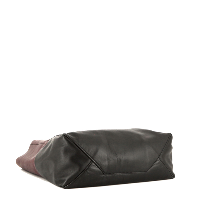 【Celine】Cabas 大型 トートバッグ（レッド/ブラック） Celine Red and Black Leather 'Cabas' Tote ○ Labellov ○ Buy