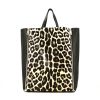 Bolso Celine Cabas en piel de potro leoparda y cuero negro - 360 thumbnail