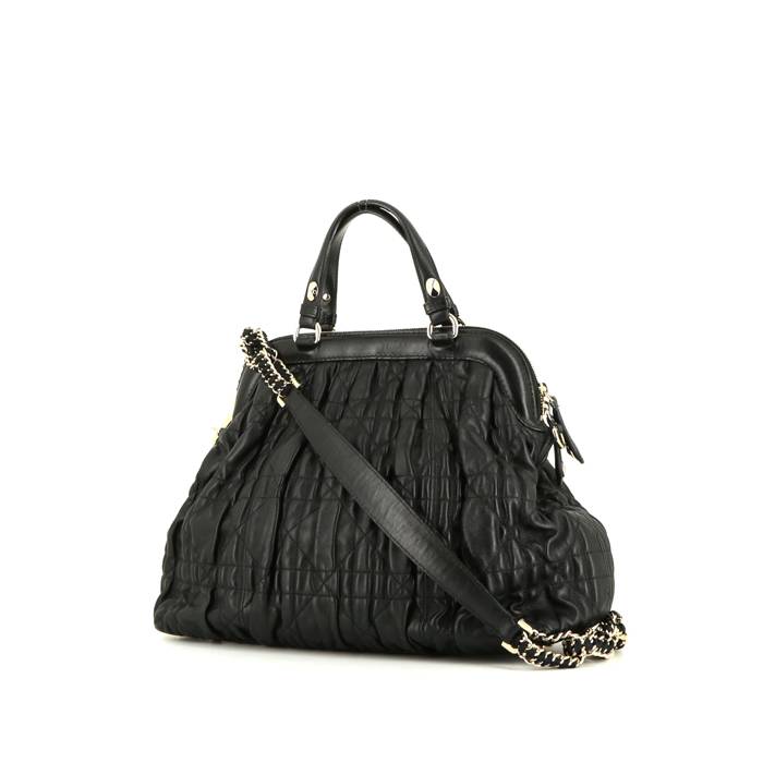 Dior handbag in black leather cannage - 00pp