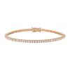 Bracelet ligne en or rose et diamants (1,86 carat) - 00pp thumbnail