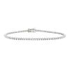 Bracelet ligne en or blanc et diamants (1,77 carat) - 00pp thumbnail