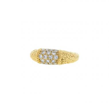 Bague époque années 60 Van Cleef & Arpels Philippine en or jaune et diamants