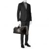 Bolsa de viaje Louis Vuitton  Keepall 55 en cuero Epi negro - Detail D1 thumbnail