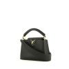 Louis Vuitton Capucines mini shoulder bag in black leather taurillon clémence - 00pp thumbnail