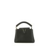 Louis Vuitton Capucines mini shoulder bag in black leather taurillon clémence - 360 thumbnail