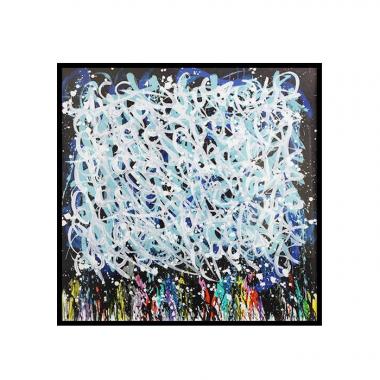 JonOne, "La Blanche", lithograph in colors on paper, signed and numbered, of 2018