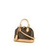 Bolso de mano Louis Vuitton Alma BB en lona Monogram marrón y cuero natural - 00pp thumbnail