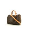 Sac à main Louis Vuitton Speedy 30 en toile monogram marron et cuir naturel - 00pp thumbnail
