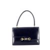Hermès Vintage handbag in navy blue box leather - 360 thumbnail