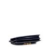 Sac à main Hermès Vintage en cuir box bleu-marine - Detail D4 thumbnail