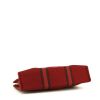 Sac cabas Hermes Toto Bag - Shop Bag en toile rouge - Detail D4 thumbnail