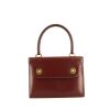 Hermès Louisiane handbag in burgundy box leather - 360 thumbnail