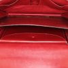Bolso de mano Hermès Louisiane en cuero box color burdeos - Detail D2 thumbnail