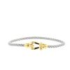 Fred Force 10 medium model bracelet in yellow gold and stainless steel - 360 thumbnail