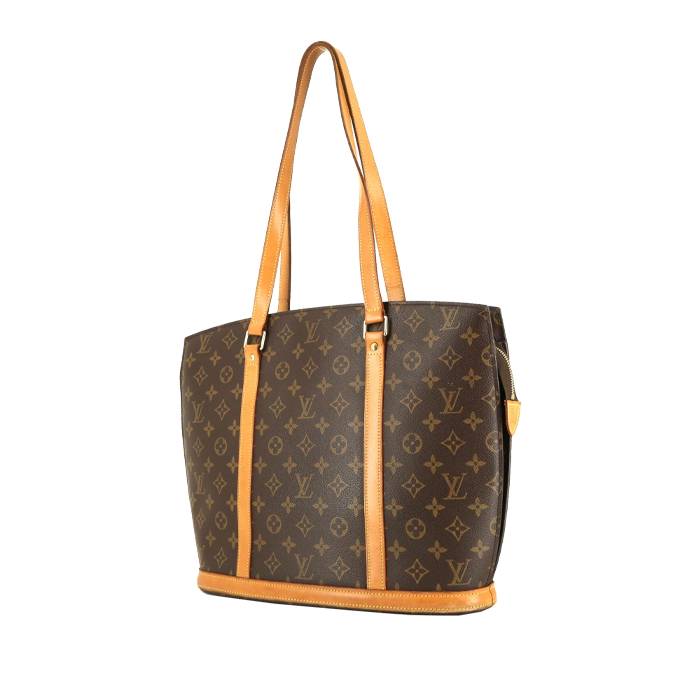 Louis Vuitton Babylone shopping bag in brown monogram canvas and natural leather - 00pp