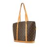 Shopping bag Louis Vuitton Babylone in tela monogram marrone e pelle naturale - 00pp thumbnail