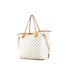 Louis Vuitton Neverfull - Shop Bag shopping bag in azur damier canvas and natural leather - 00pp thumbnail