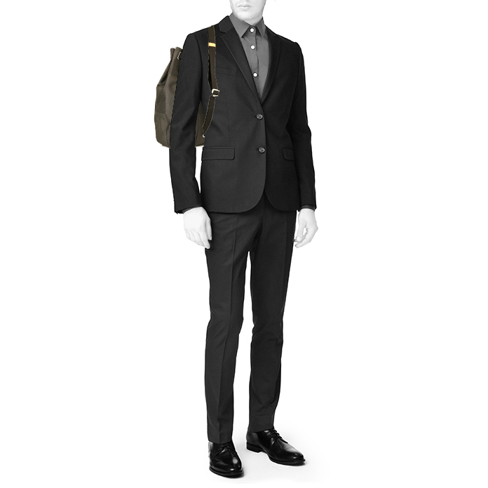 Zaino Louis Vuitton Geant Matero in tela grigia - Detail D1