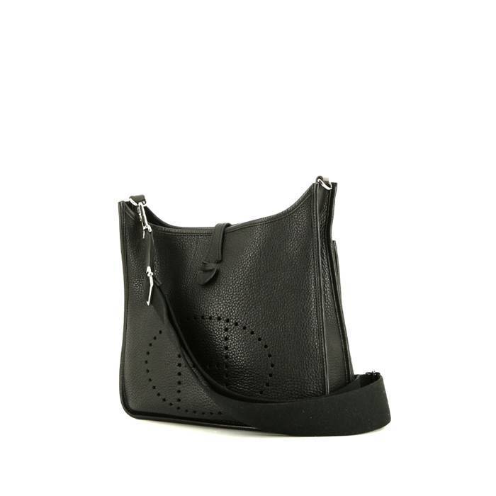 Hermès  Evelyne shoulder bag  in black togo leather - 00pp