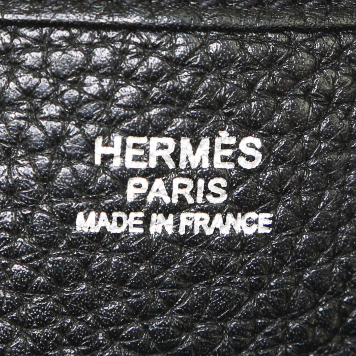 Borsa a tracolla Hermès  Evelyne in pelle togo nera - Detail D3