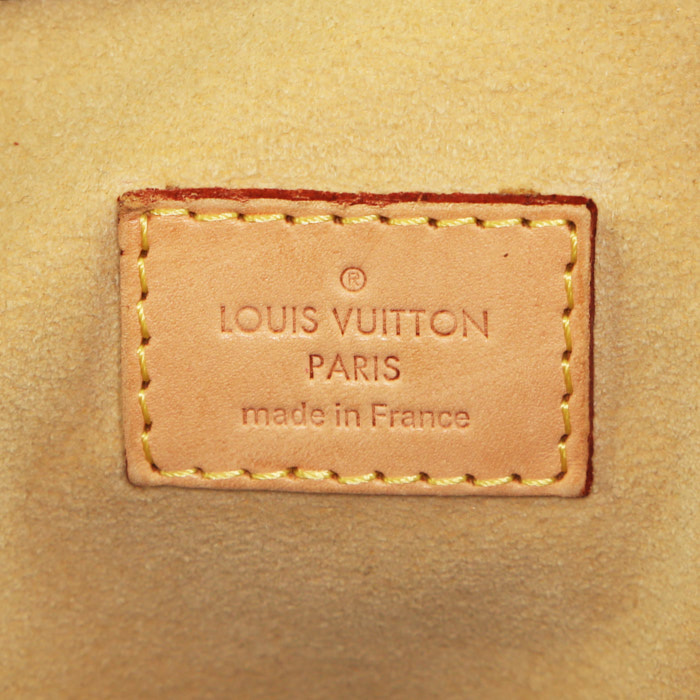 Sac à main Louis Vuitton Artsy en toile monogram marron et cuir naturel - Detail D3