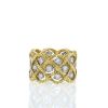 Buccellati Etoilée ring in yellow gold,  white gold and diamonds - 360 thumbnail