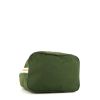 Bolso para llevar al hombro Hermès en lona verde aceituna - Detail D4 thumbnail