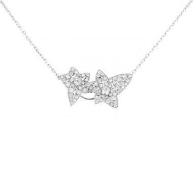 Boucheron Lierre de Paris necklace in white gold and diamonds