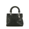 Bolso de mano Dior  Lady Dior en cuero cannage negro - 360 thumbnail